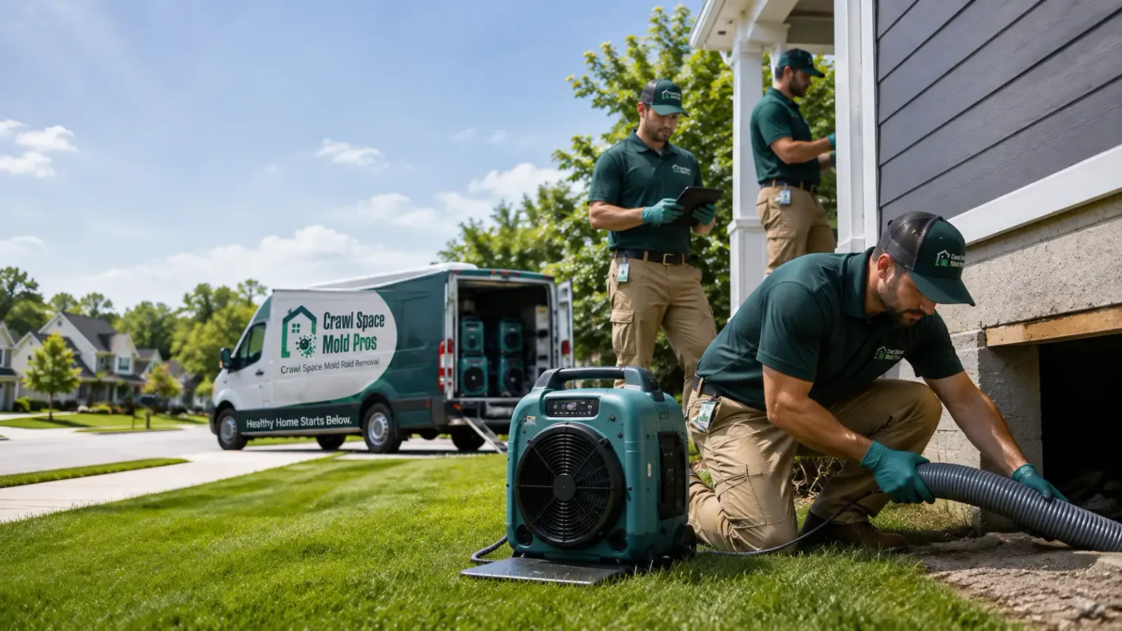 Crawl Space Mold Removal in Waltonville, IL